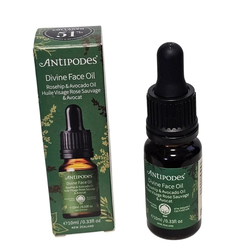 Antipodes Divine Rosehip & Avocado Oil Face Oil 0.33 fl.oz. 10 ml. Travel Size